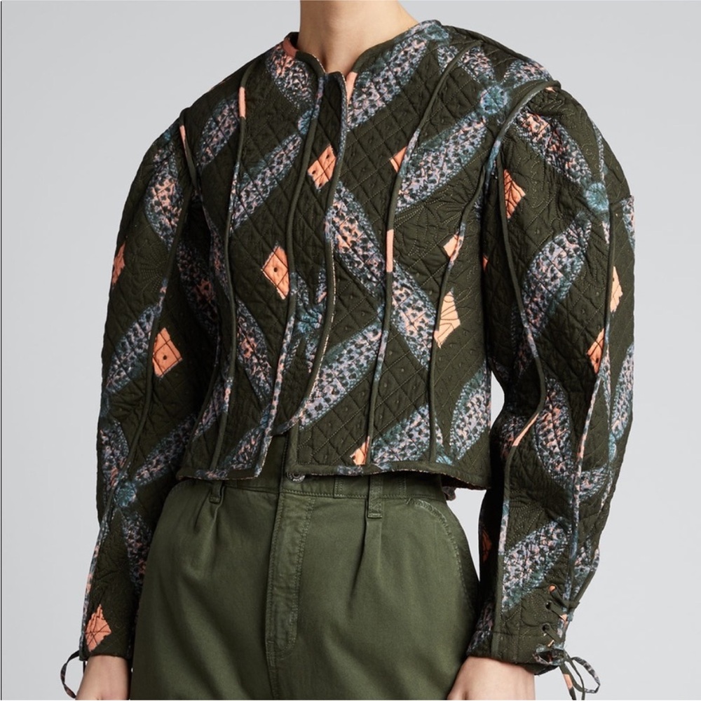 Ulla Johnson Sabi quilted Shibori jacket size M but fits like a small